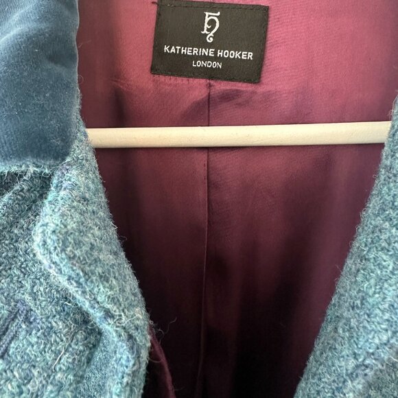 Kathrine Hooker British tweet wool coat - Picture 6 of 8